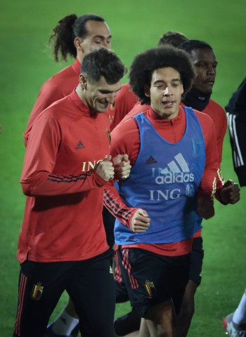 Gemeinsam bei der Nationalmannschaft: Meunier und Witsel.