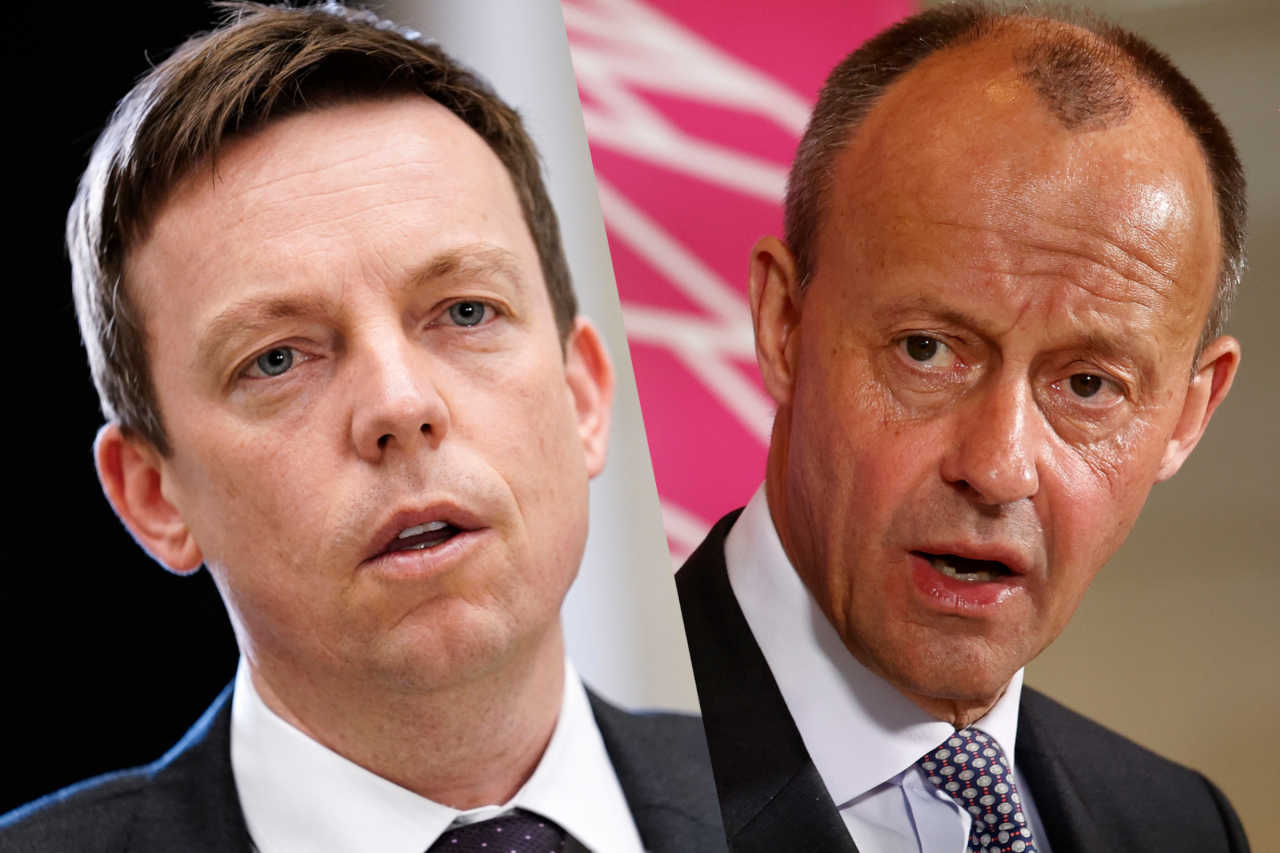 Im Stich gelassen: Tobias Hans (links) von Friedrich Merz. 