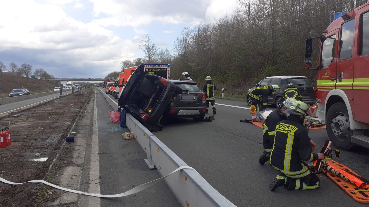 Kurioser Anblick nach Unfall in Dortmund!