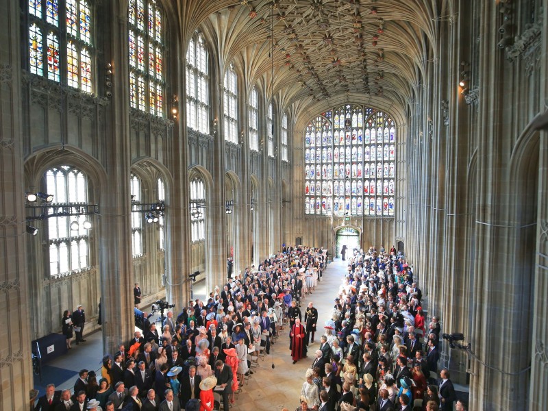 Hier findet die Trauung statt. Die St George's Chapel in Windsor Castle. 