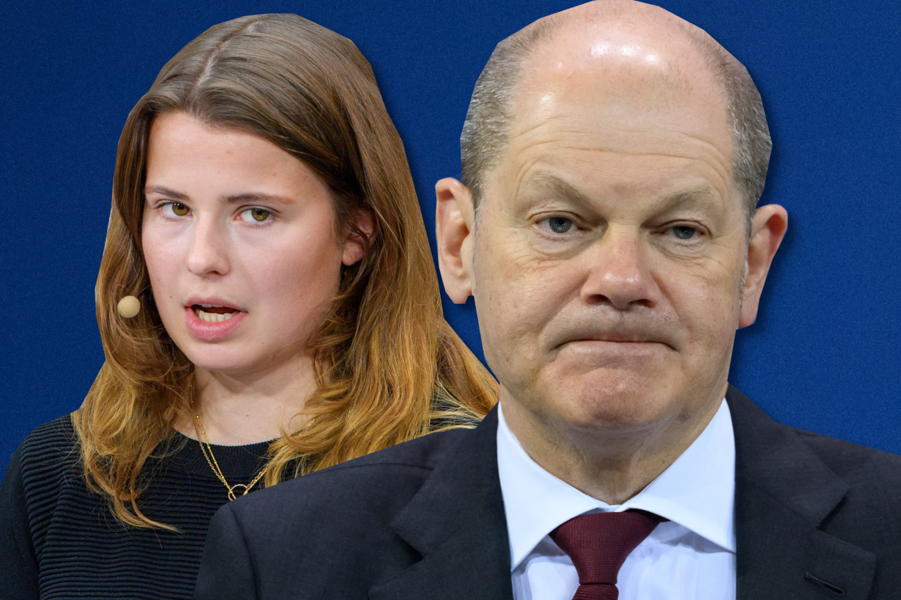 Luisa Neubauer kritisiert Kanzler Olaf Scholz. 