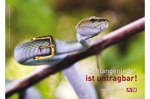 Einige Peta-Kampagnen kommen auch ohne prominentes Model aus.

© Peta