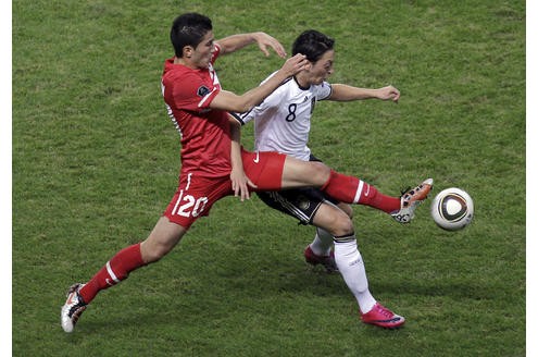 EM-Qualifikationsspiel Deutschland gegen Türkei, Endstand 3:0 (1:0).