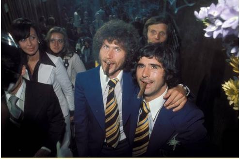 Die Zigarre der Sieger, hier mit Paul Breitner.