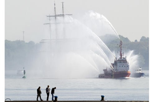 Das Segelschulschiff der Bundesmarine wurde...