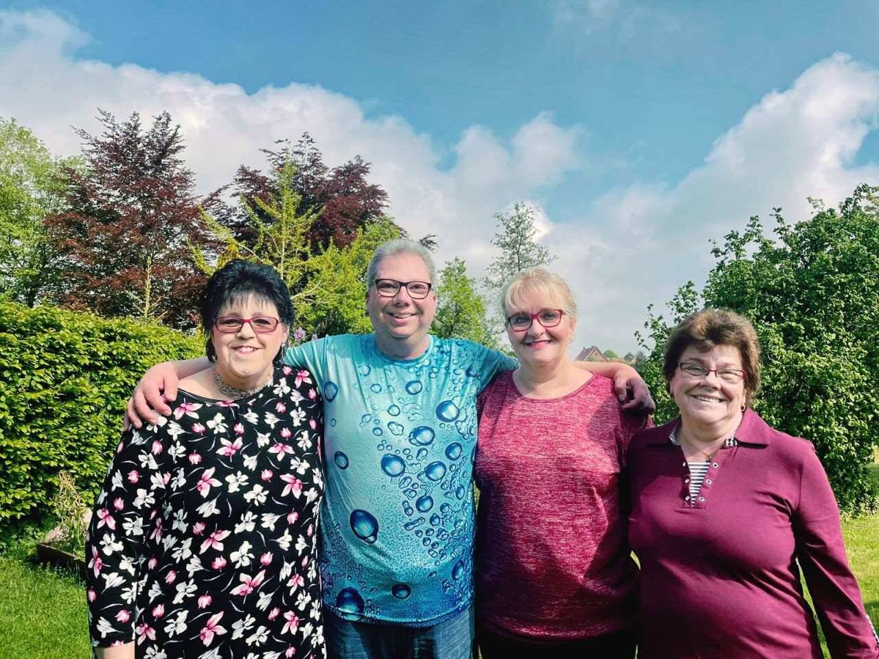 „Schwiegertochter gesucht“: (v.l.) Gaby, Tobias, Andrea und Mutter Marianne. 