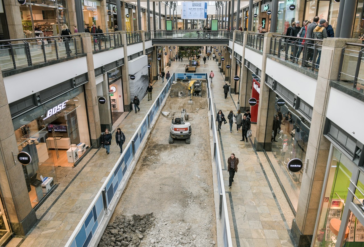 Tagsüber bleiben die Motoren im Centro aus.