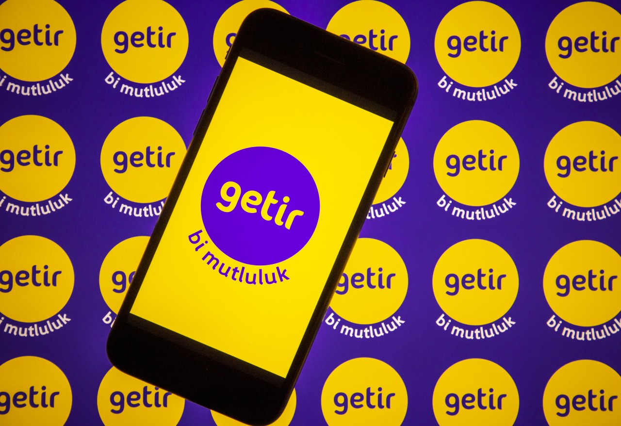 Das Logo des Lieferdienstes „Getir“