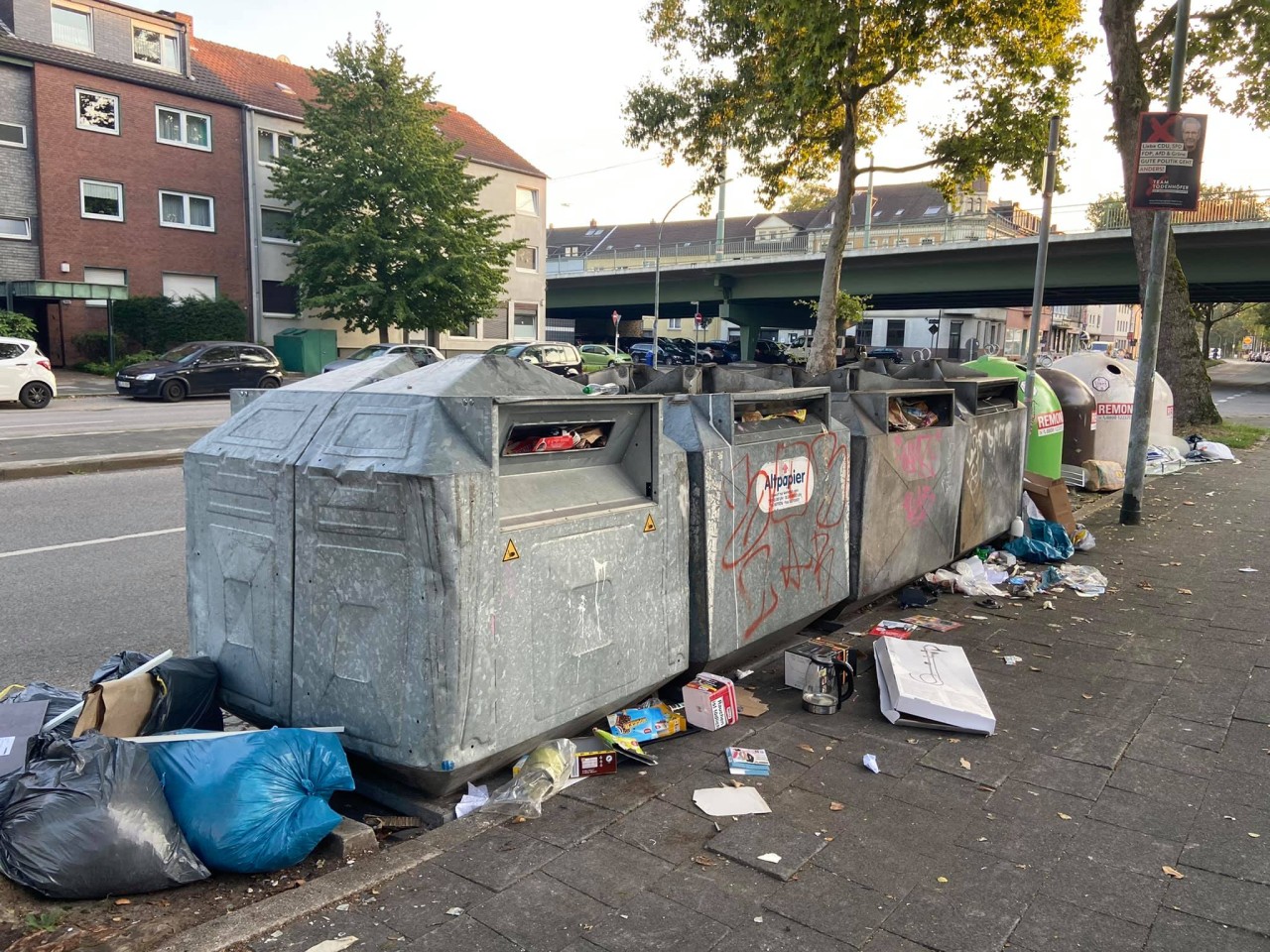 So sieht es aktuell an der Magdeburger Straße in Gelsenkirchen aus.