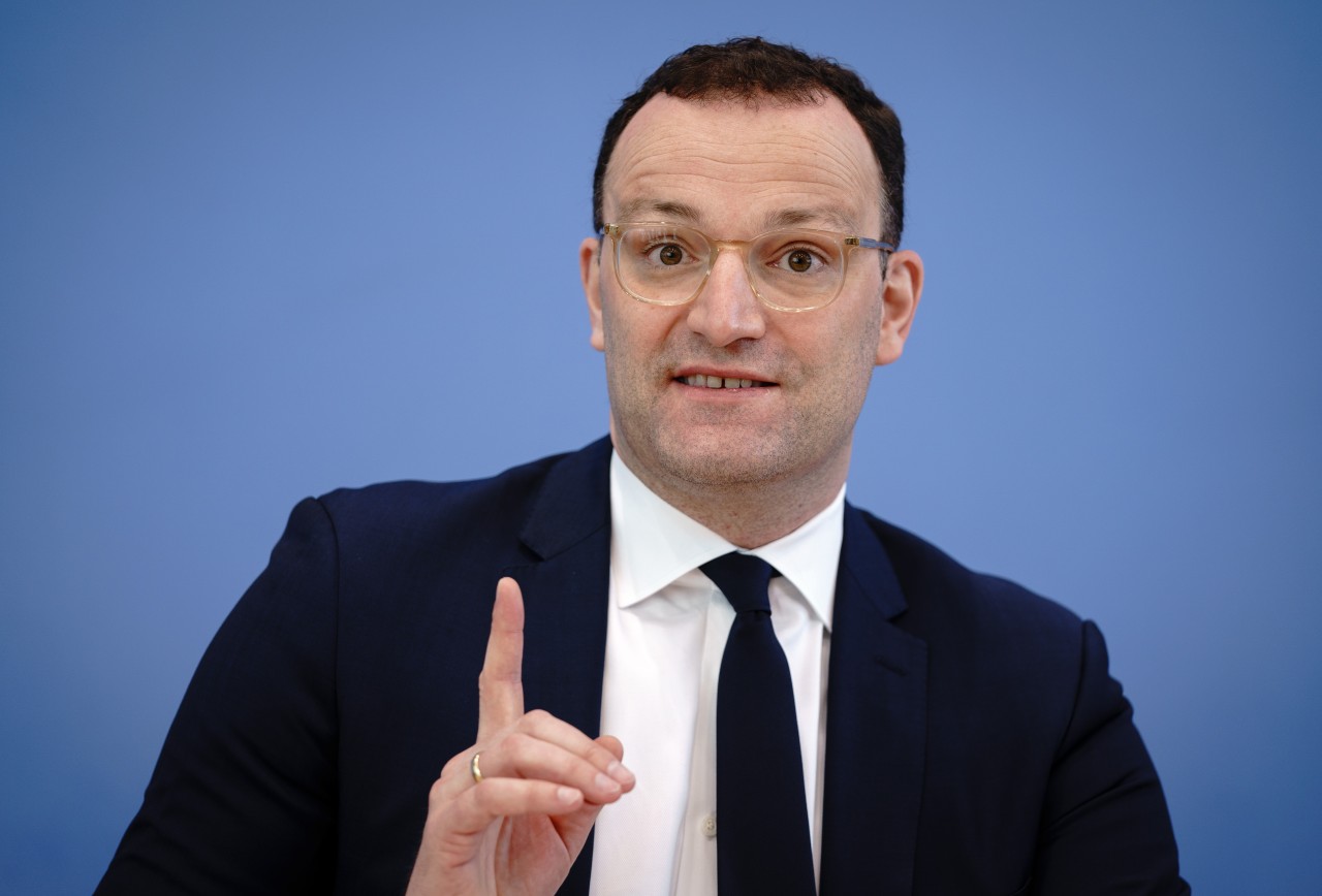 Jens Spahn gab am Freitag eine Pressekonferenz.