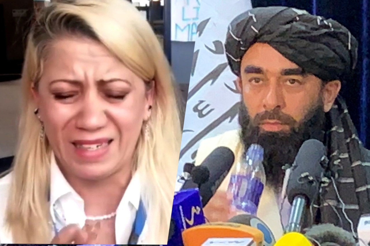 Während die afghanische Journalistin Lailuma Sadid auf einer Nato-Pressekonferenz ihre Trauer zeigt, verkündet Taliban-Sprecher Mudschahid eine Amnestie. Doch wie glaubhaft ist dieses Versprechen? 