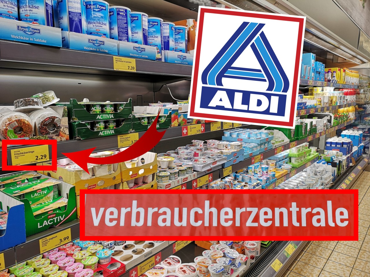 Aldi soll es mit den Preisschildern nicht so genau nehmen. (Archivbild)