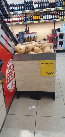 Dieses Foto hat eine Kundin in einer Aldi-Filiale gemacht.