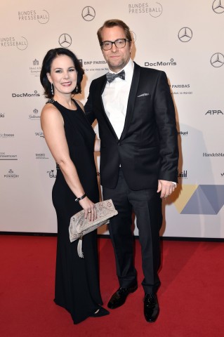 Annalena Baerbock mit ihrem Ehemann Daniel Holefleisch beim 67. Bundespresseball 2018.