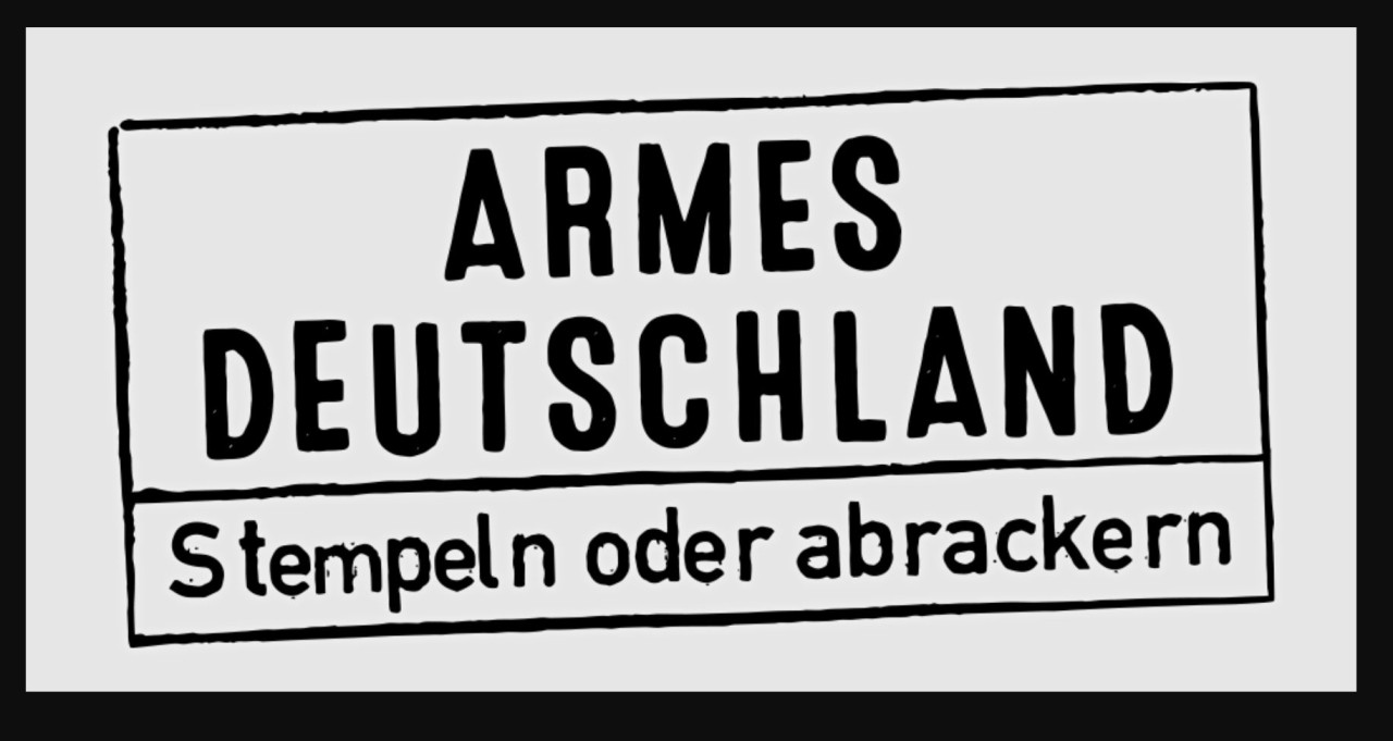 Das Logo der RTL2-Dokureihe „Armes Deutschland“.