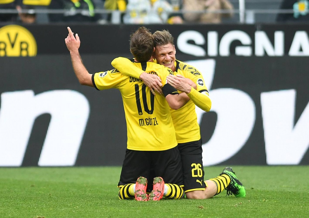 Mario Götze und Lukasz Piszczek.