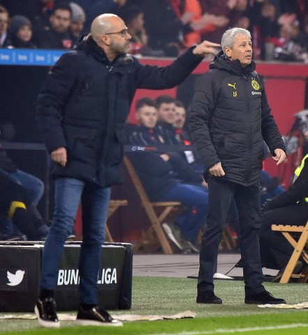 Zwei Ex-BVB-Trainer auf einem Bild: Peter Bosz (l.) und Lucien Favre. Einer von ihnen hat einen neuen Job gefunden.