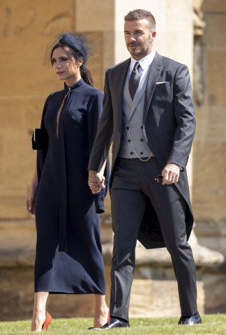 Victoria und David Beckham bei der Hochzeit von Prinz Harry und Meghan Markle im Mai 2018 in Windsor.