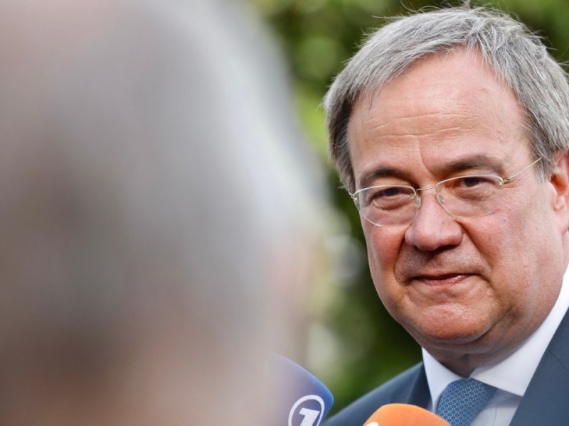 Bundestagswahl: Armin Laschet mit deutlichem Dämpfer.