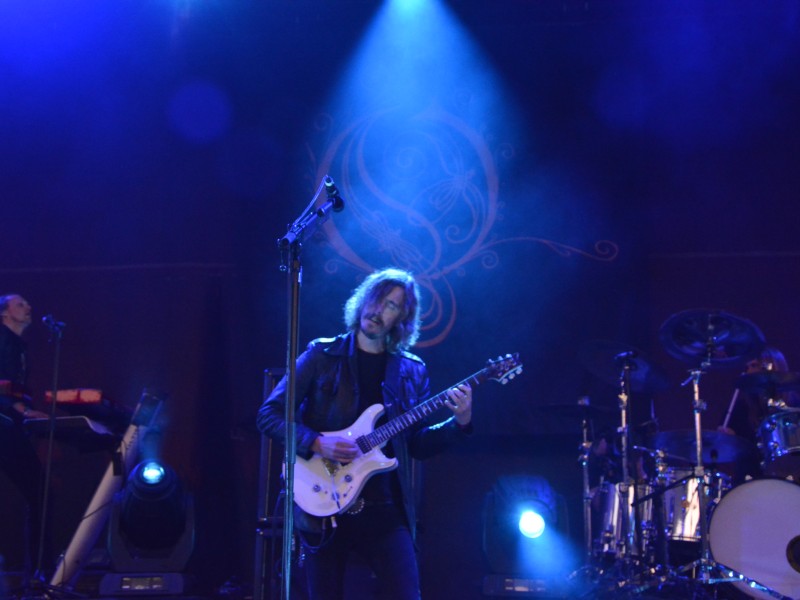 Die Band Opeth bei ihrem Auftritt im Amphitheater Gelsenkirchen. Dort fand wieder das Rock Hard Festival statt.