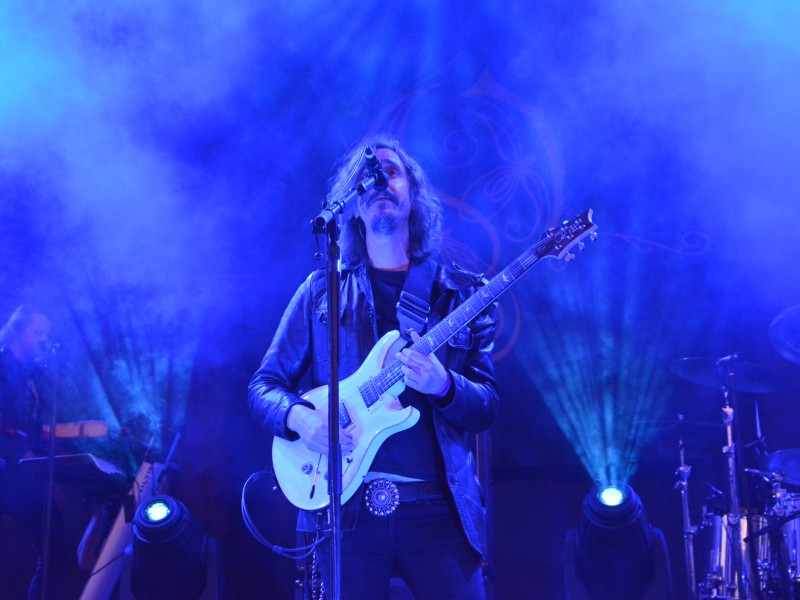 Die Band Opeth bei ihrem Auftritt im Amphitheater Gelsenkirchen. Dort fand wieder das Rock Hard Festival statt.