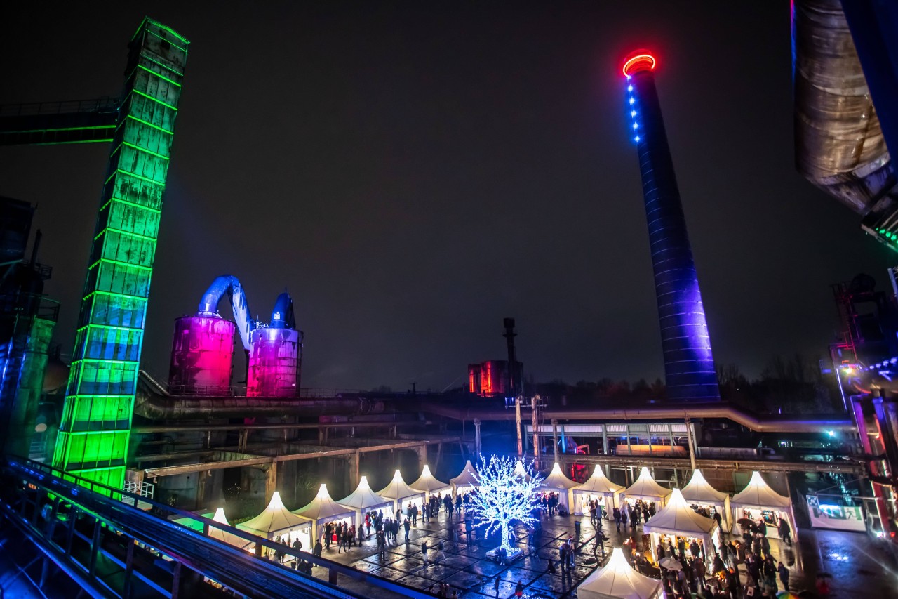 Der Lichtermarkt im Landschaftspark Duisburg dauert nur drei Tage. (Archivbild)