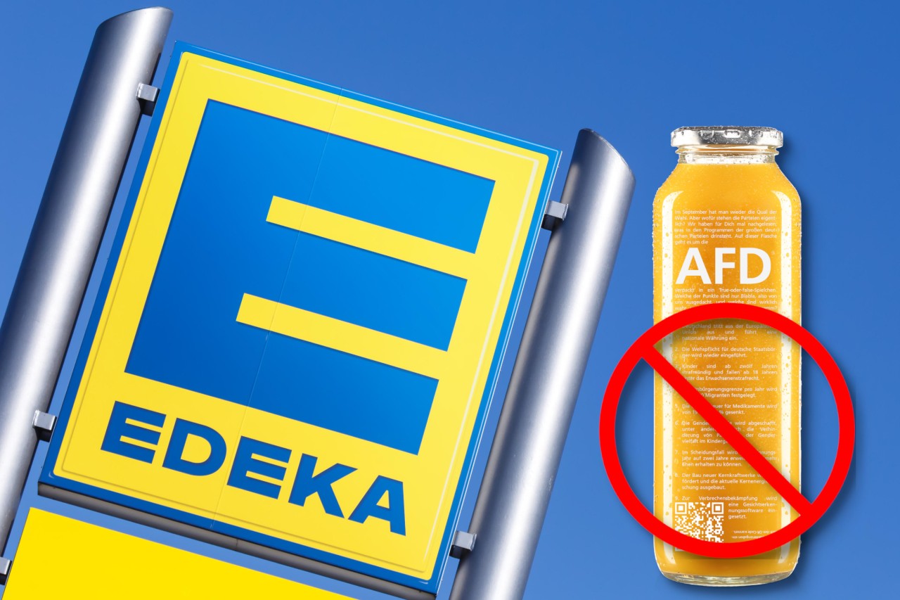 Eklat um eine Flaschenlieferung: Offen ausgetragener Streit zwischen Edeka und true fruits um ein AfD-Flaschendesign. 