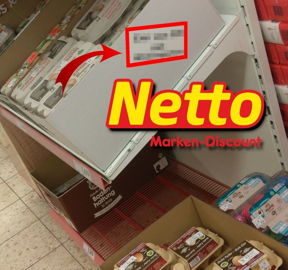 Eier beim Netto in Gelsenkirchen