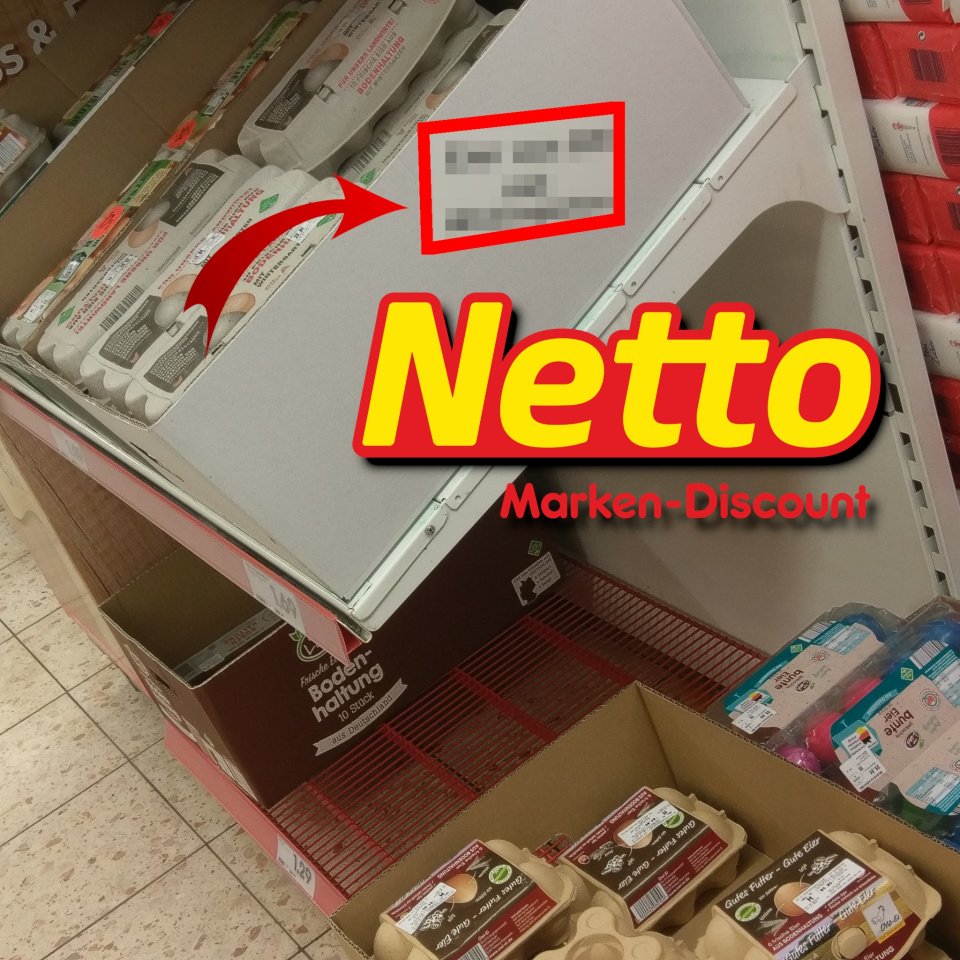 Eier beim Netto in Gelsenkirchen