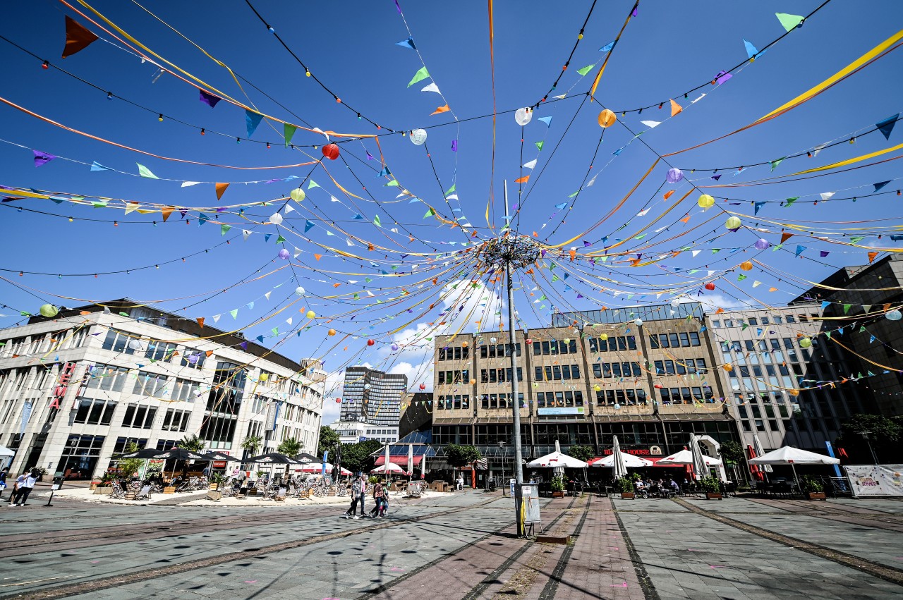 Essen: Auf dem Kennedyplatz findet im kommenden Jahr ein internationales Sport-Event statt. (Archivfoto)