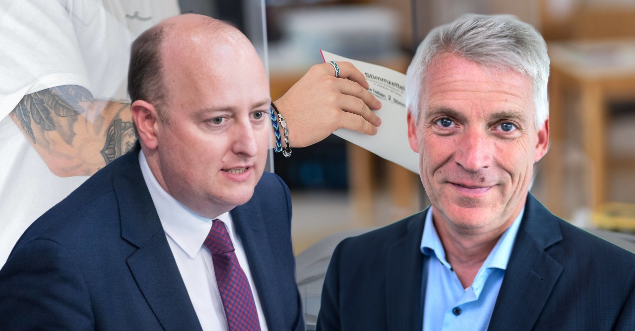 Bundestagswahl in Essen: Irres Rennen zwischen CDU-Kandidat Matthias Hauer (li.) und SPD-Kandidat Gereon Wolters (re.).
