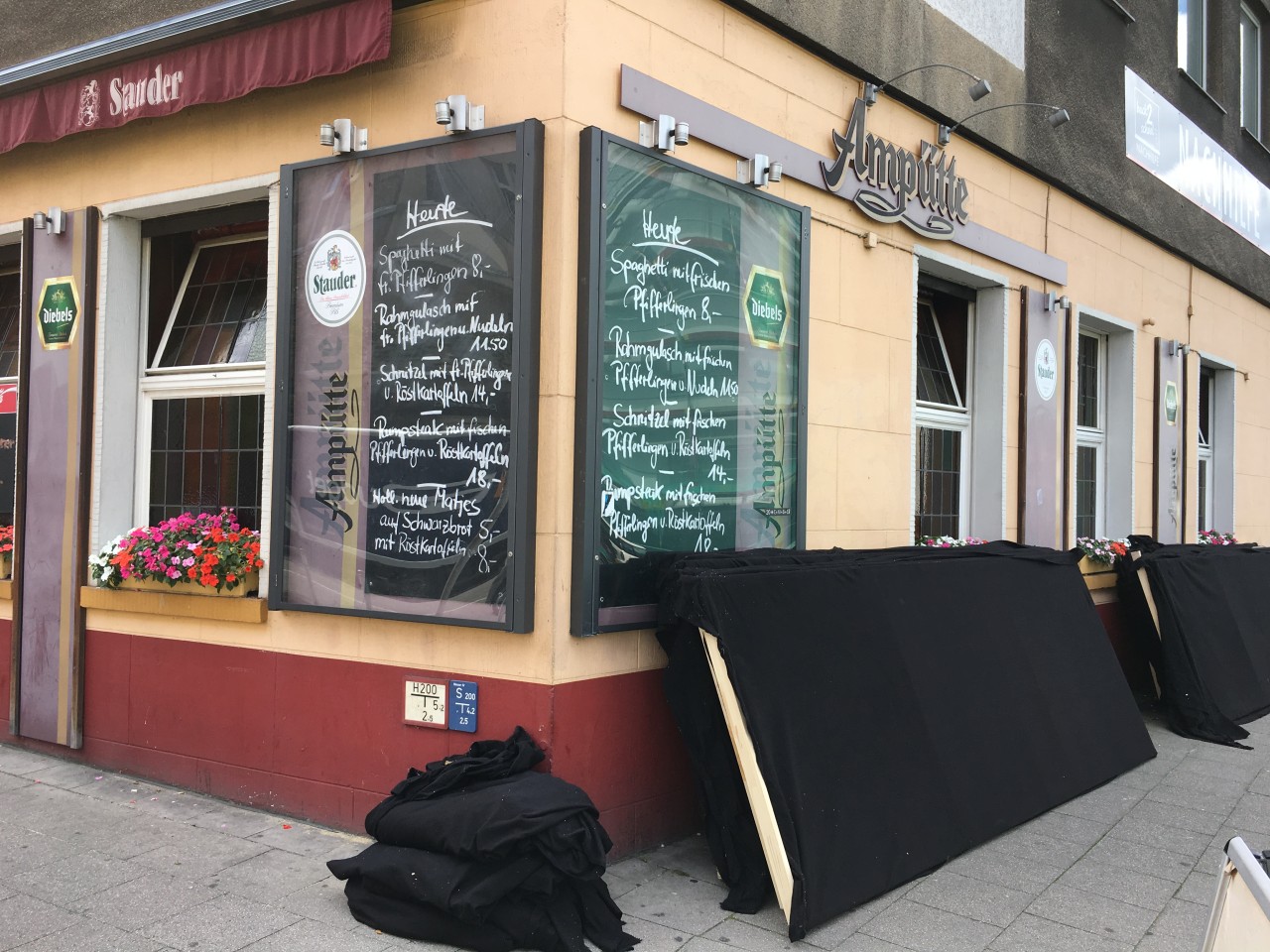 Filmdreh in der Ampütte in Essen-Rüttenscheid.