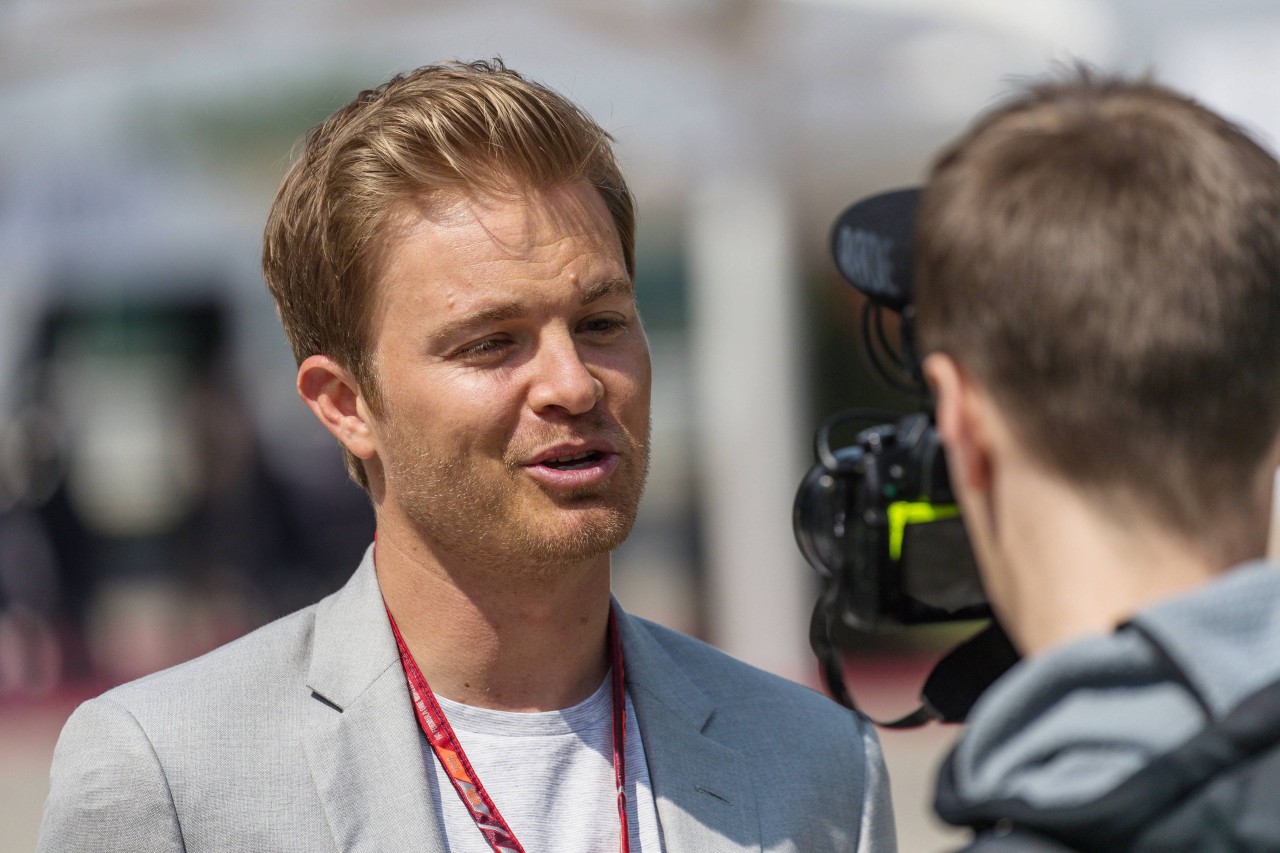 Nico Rosberg als Formel-1-Experte an der Strecke.