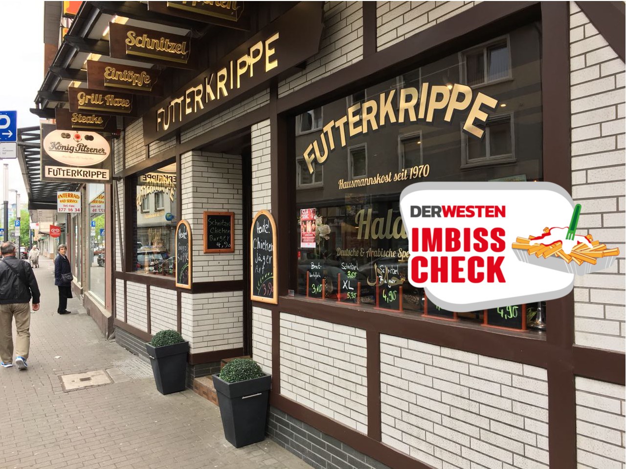 Die Futterkrippe in Gelsenkirchen.
