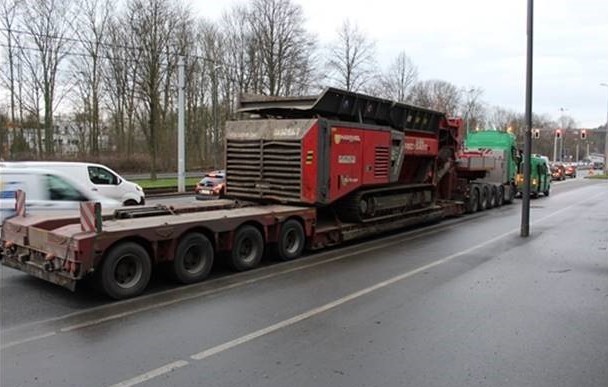 Die Polizei Gelsenkirchen zog diesen Lkw aus dem Verkehr.