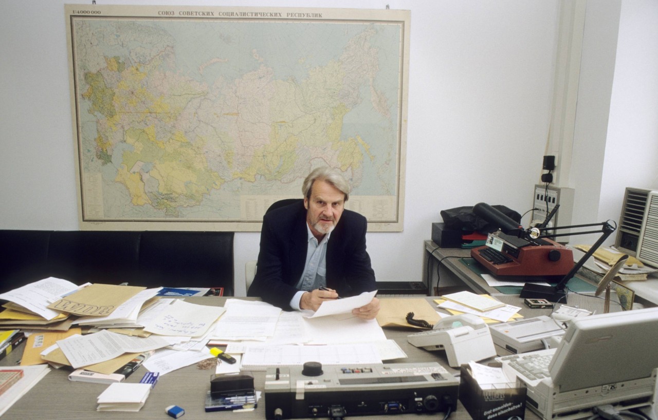 Gerd Ruge 1992 in Moskau. 