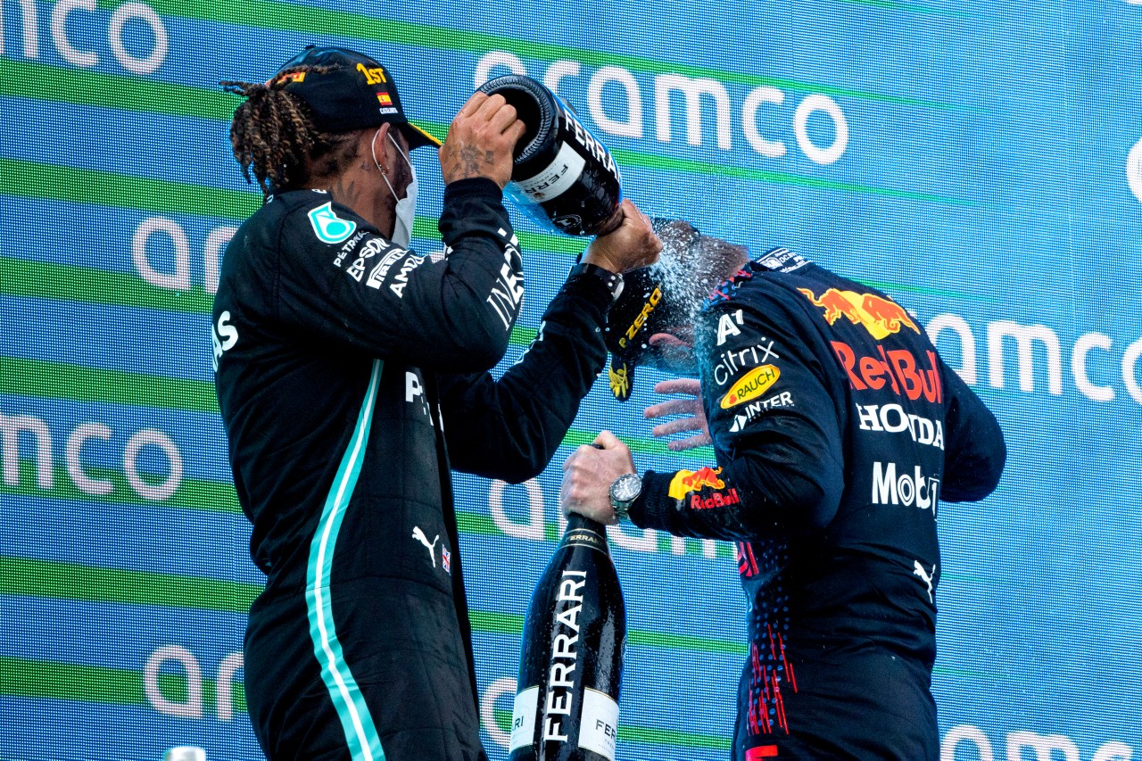 Verstappen und Hamilton standen bereits vier Mal in diesem Jahr zusammen auf dem Podium.