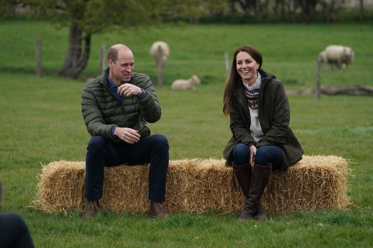 Am 27. April besuchten Kate Middleton und Prinz William einen Bauernhof in Nordengland.