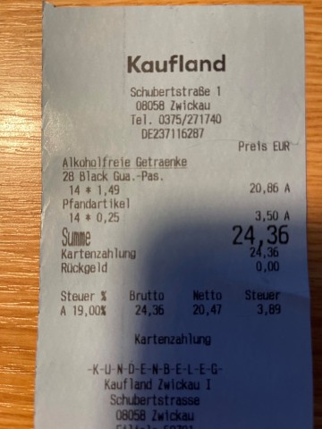 Bei diesem Kaufland-Kassenbon wurde der Kunde stutzig. 