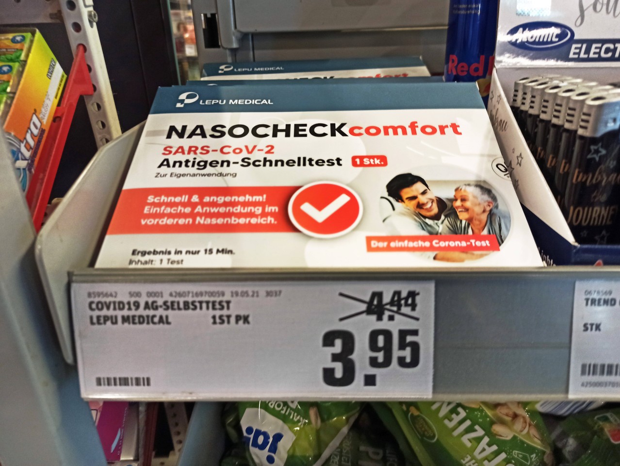 Einige Selbsttests, die bei Kaufland, Aldi und Co. verkauft werden, erzielten kein gutes Testergebnis. (Symbolbild)