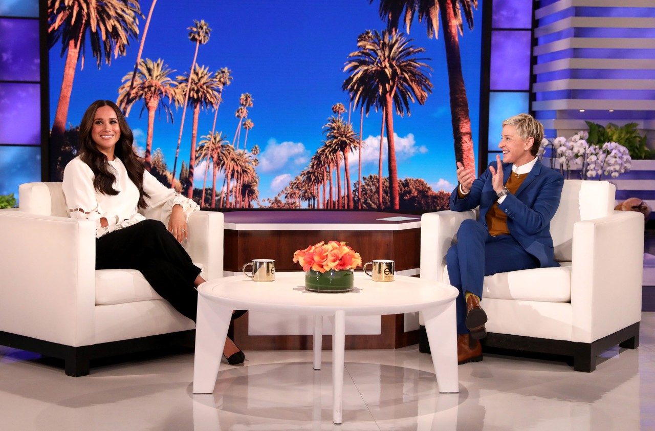 Meghan Markle am Donnerstagabend in der Talkshow von Ellen DeGeneres.