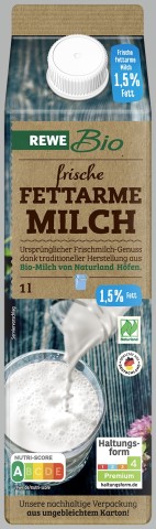 Diese Milch macht den Anfang bei Rewe. 