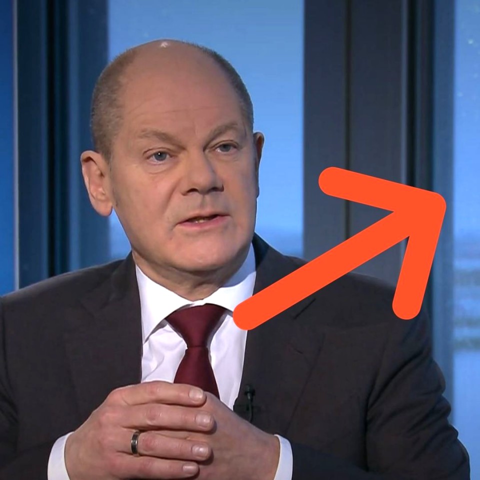 Imposante Kulisse für das ARD-Interview mit Olaf Scholz.