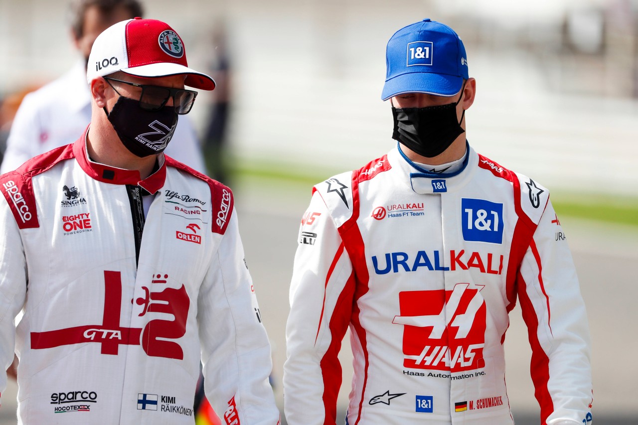 Kimi Räikkönen und Mick Schumacher