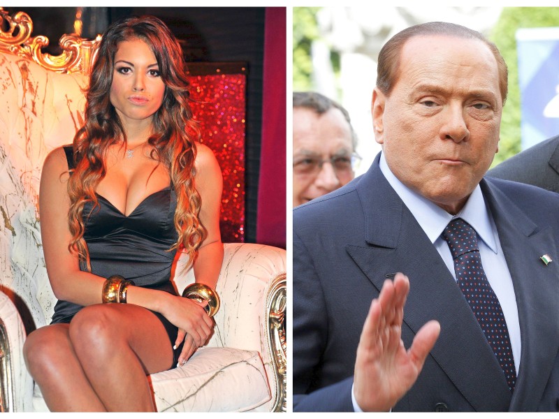 Die Staatsanwaltschaft lastete dem damals 75-Jährigen sexuelle Kontakte zu dem minderjährigen marokkanischen Escortgirl Karima el-Marough (l.), genannt „Ruby“, an. Da Berlusconi das Mädchen mit einem Anruf bei der Polizei aus deren Gewahrsam befreite, sollte er sich auch wegen Amtsmissbrauchs verantworten. Die höheren Gerichtsinstanzen sprachen ihn frei. 