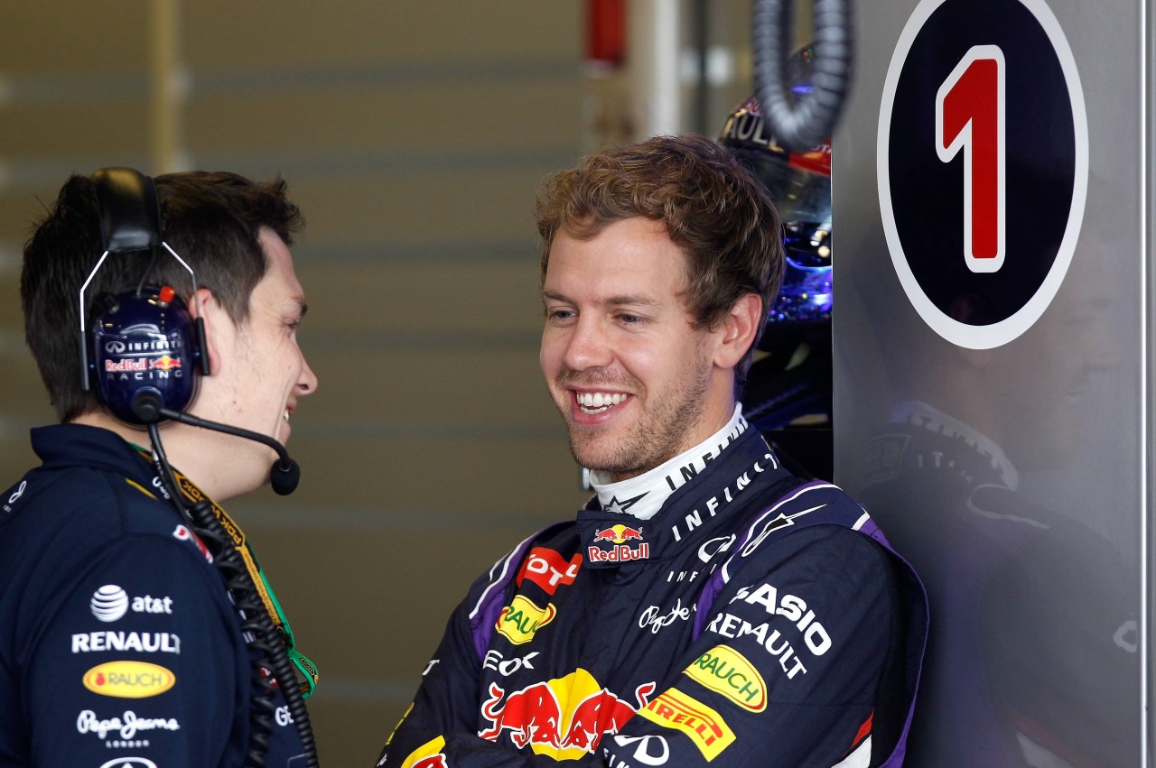 Sebastian Vettel ging als letzter mit der Startnummer eins ins Rennen.