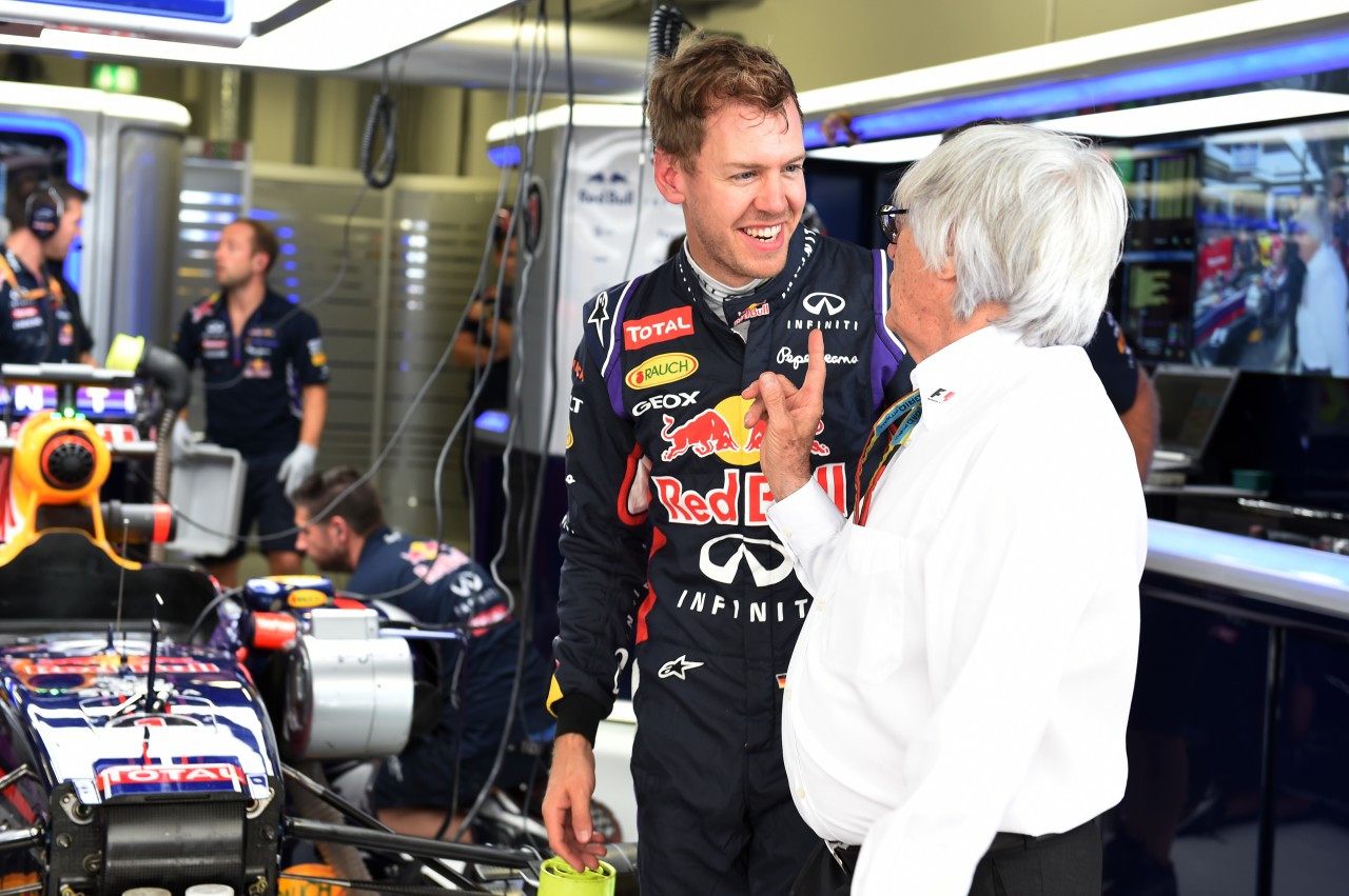 Der frühere Formel 1-Boss Ecclestone wünscht sich Sebastian Vettel bei Red Bull.