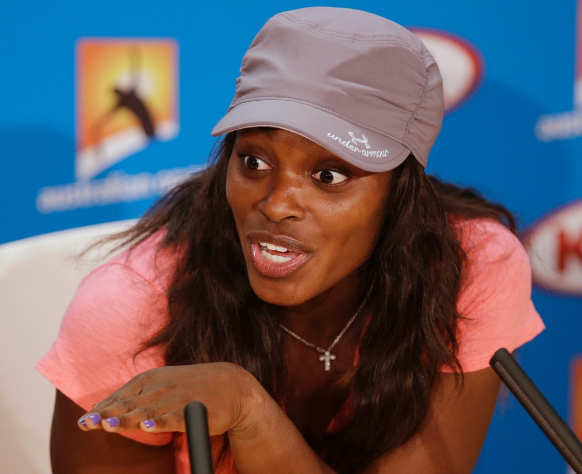 Sloane Stephens nach ihrem Überraschungssieg
