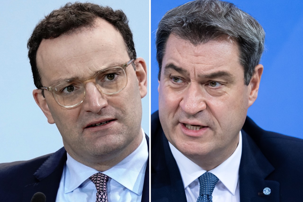 Giftpfeile aus München in Richtung Berlin: Markus Söder (rechts) kritisiert Jens Spahn deutlich.