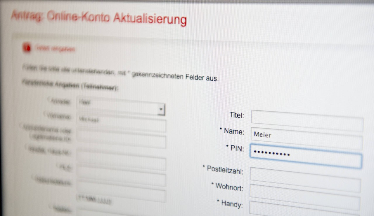 Sparkasse, Volksbank und Co: Sobald der Kunde auf den Link in der Phishinmail klickt, wird er aufgefordert, seine Daten einzugeben. (Symbolbild)